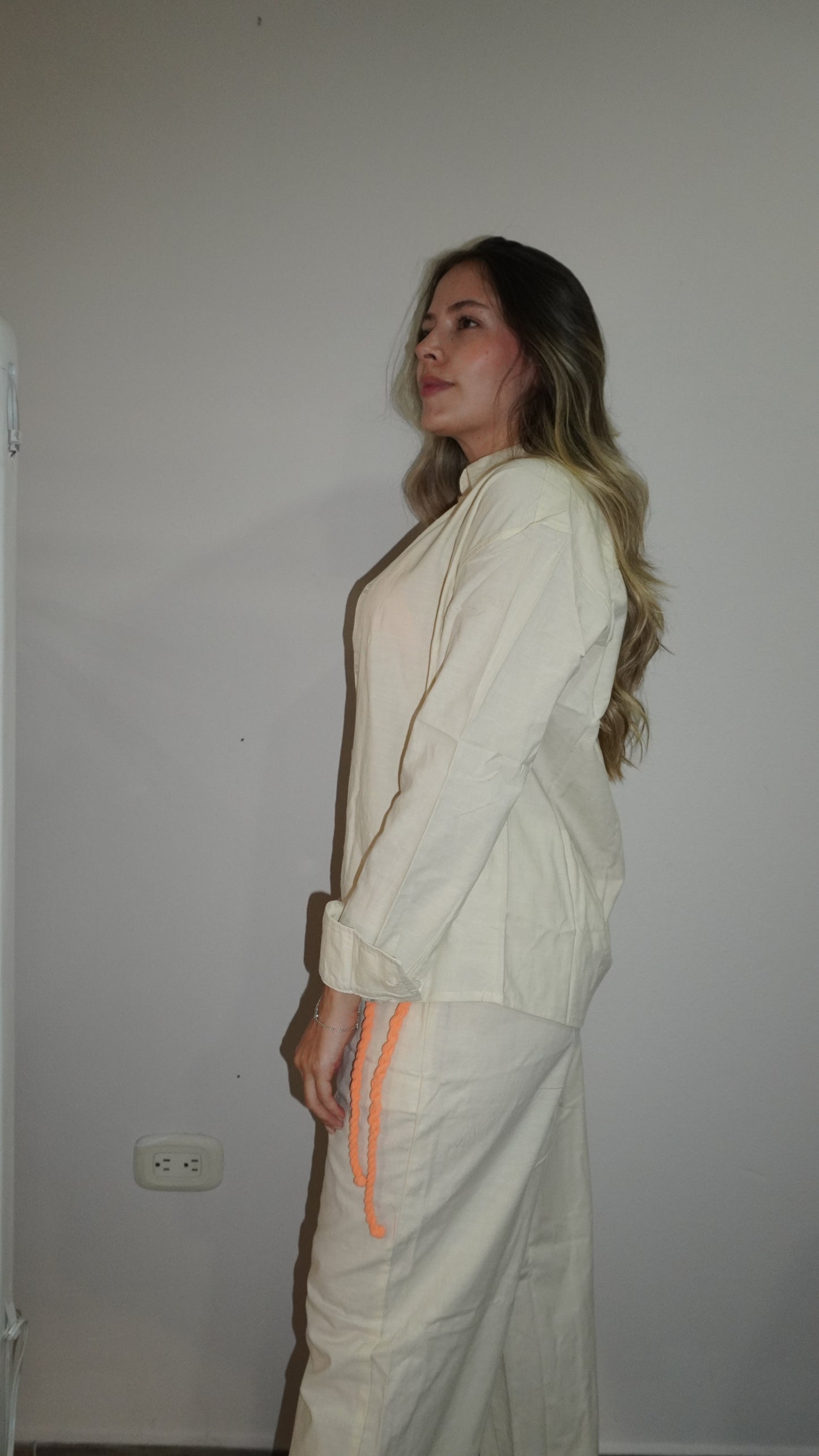 Conjunto lino beige