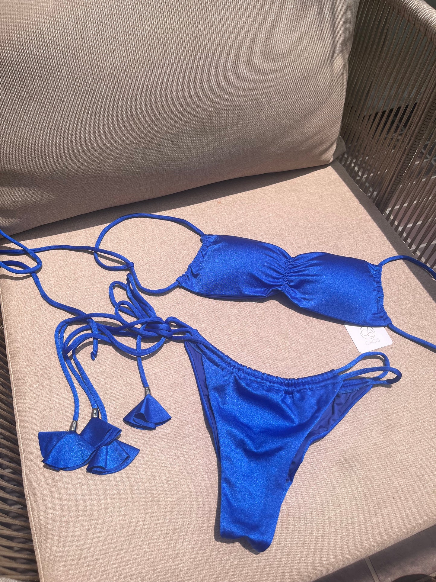 Panty Mar azul rey satinado
