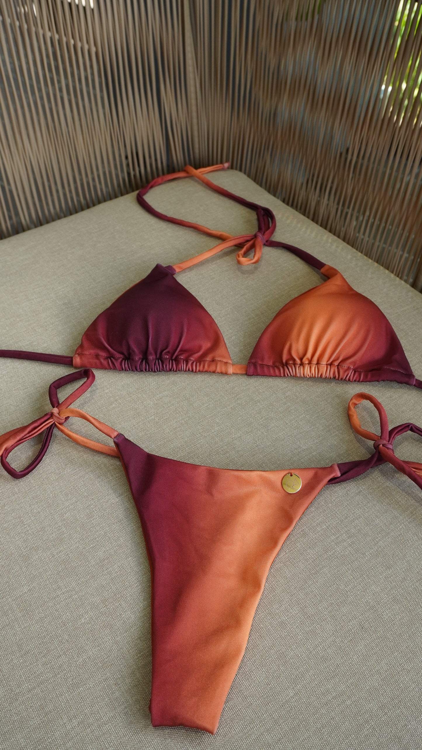 Bikini para bronceo estampado atardecer