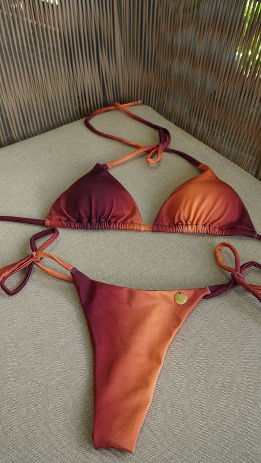 Bikini para bronceo estampado atardecer
