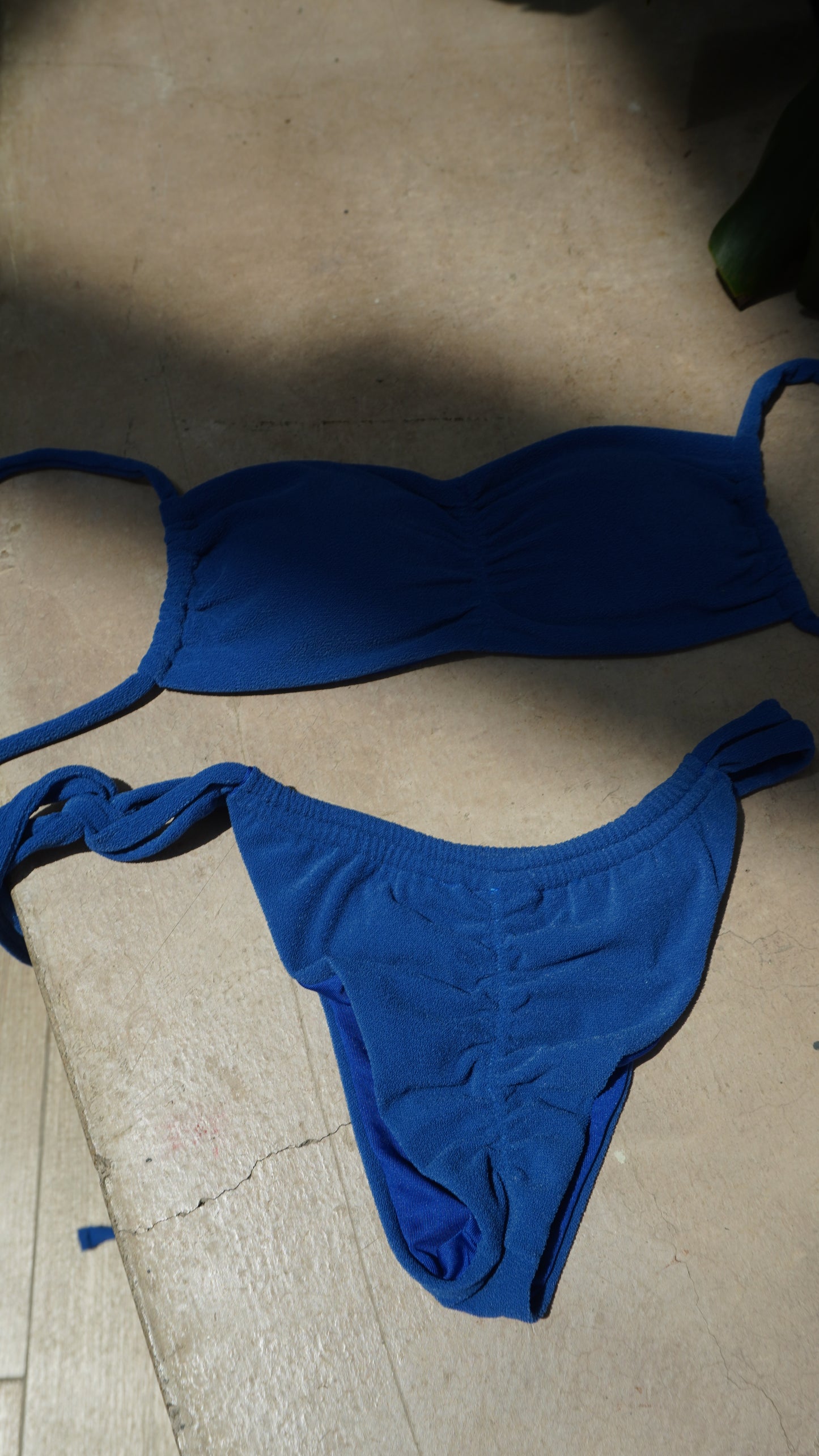 Panty mar azul oscuro texturizado