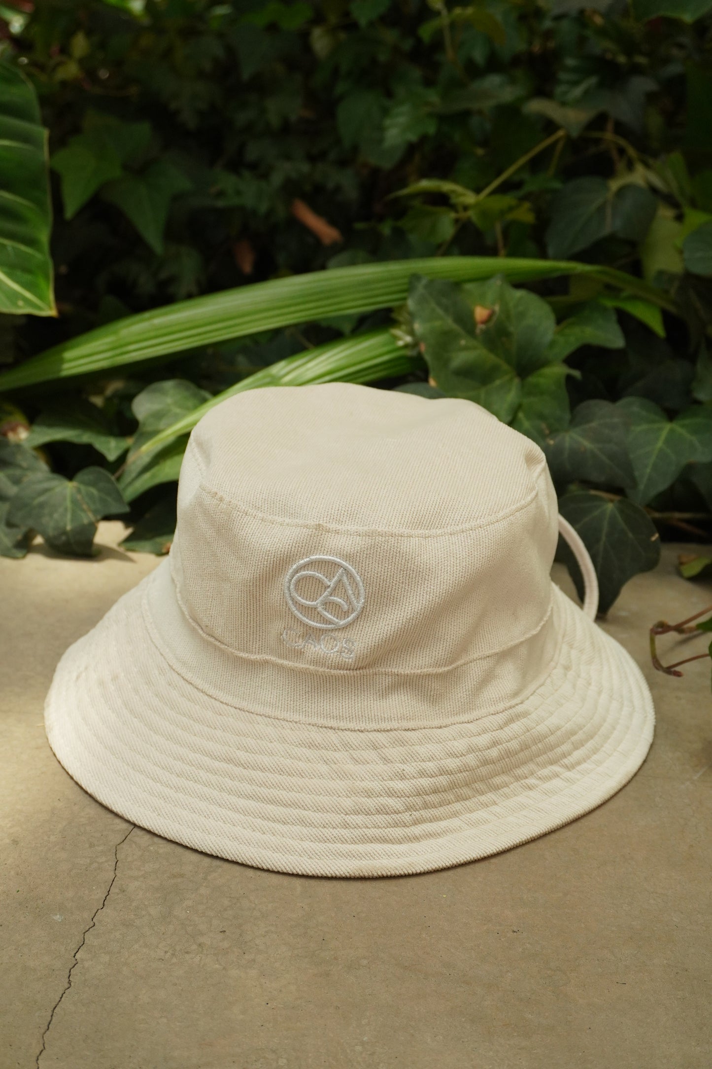 Bucket hat beige ajustable
