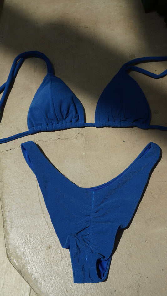 Panty Alicia azul oscuro texturizado