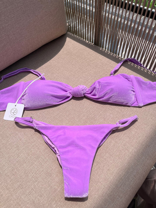 Panty azucena lila velvet.